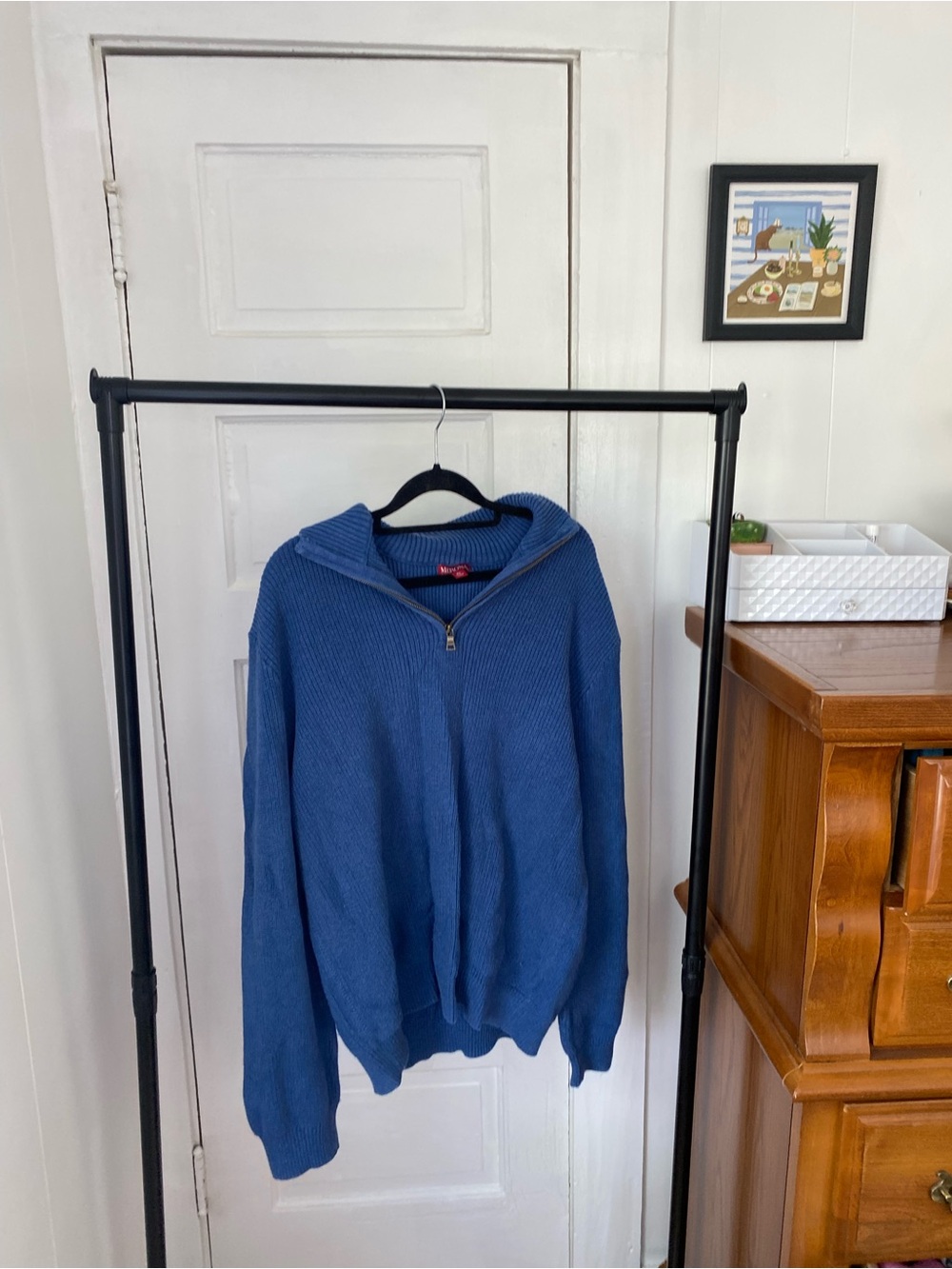 Vintage Men's XL Half-Zip Sweater